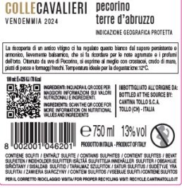 pecorino colle cavalieri retro-etichetta